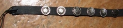 LEATHER NICKELS HAT BAND