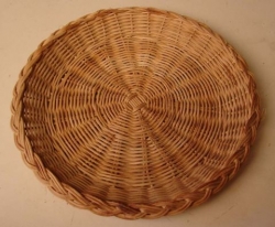 wicker paper plate charger