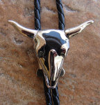 STEER SKULL BOLO TIE