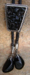 GEMSTONE CHIPS BOLO TIE