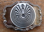 INDIAN MOTIF BELT BUCKLE