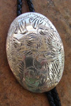 ENGRAVED STERLING BOLO