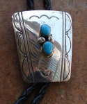 TURQUOISE STERLING BOLO