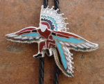 INLAID STONE BOLO TIE