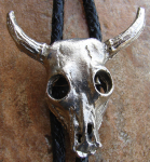 STEER SKULL BOLO TIE