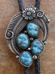 FAUX TURQUOISE BOLO TIE