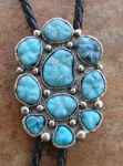 FAUX TURQUOISE BOLO TIE