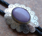 PINK MUSSEL SHELL BOLO TIE