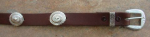 LEATHER CONCHO HAT BAND