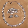 TRIFARI Necklace/Brooch/Earring Set