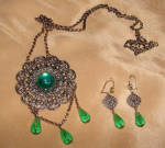 GOLD FILAGREE Necklace/Earring Set