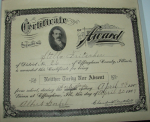 Certificates of Award