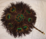 Victorian Peacock Fan