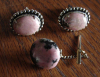 Men's cufflink and tie tac set