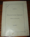 1895 Seminary Booklet